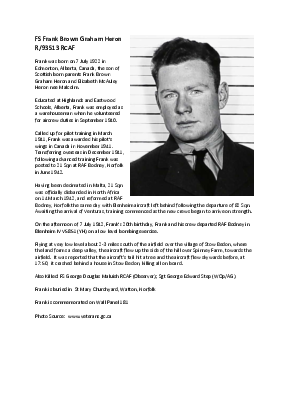 A preview of a PDF biography for Heron, Frank Brown Graham